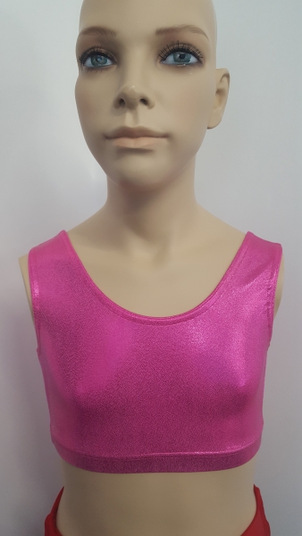 Cerise Shine Crop Top