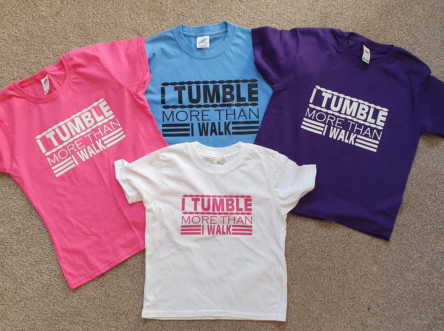 White Tumble more than Walk T-Shirt - Image 2